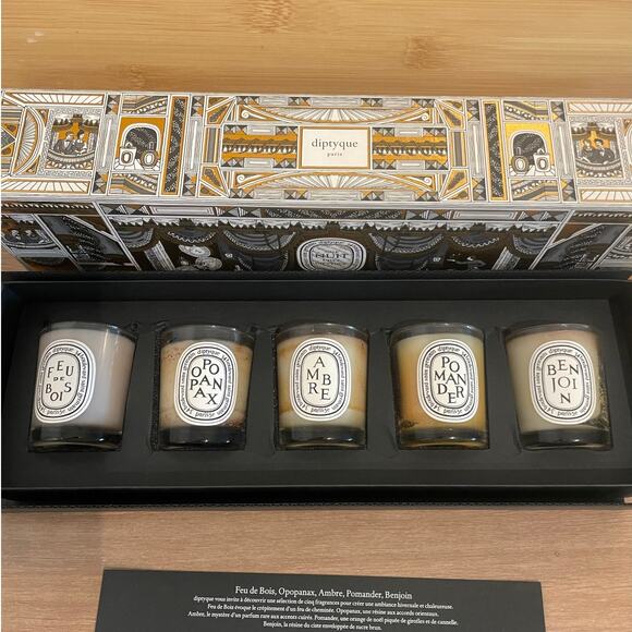 Diptyque set of 5 scented candles 1.23oz 35g for winter ambiance - Picture 3 of 4